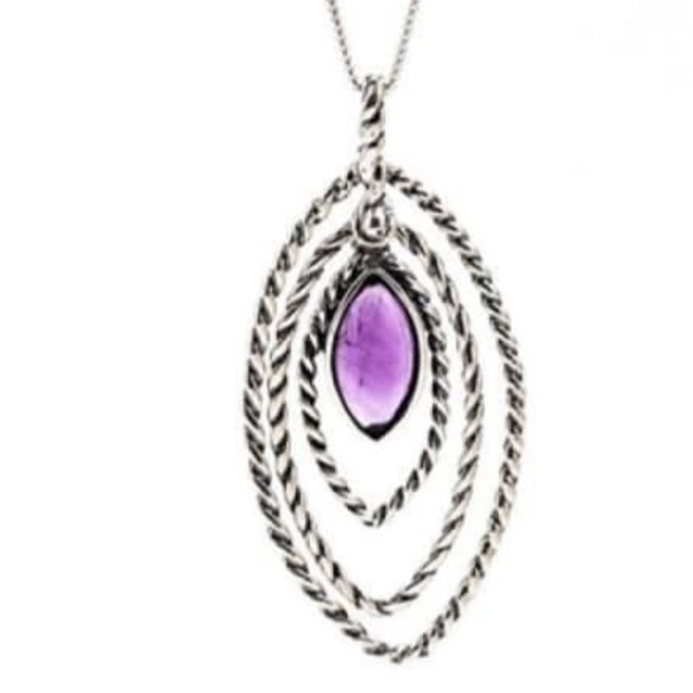 Opulenza Amethyst Necklace & Earrings Set